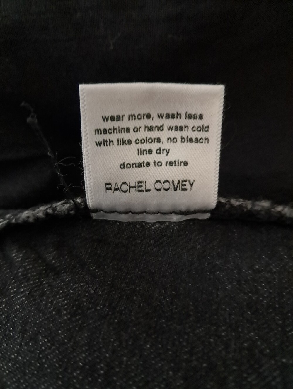 Rachel Comey Nikki Denin Shorts Women's Size 8 Black Coulottes Bermuda Edgy - Picture 8 of 8